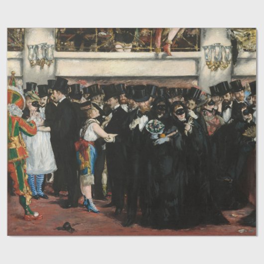 Edouard Manet - Maskierter Ball an der Oper Geschenkpapier (Flach)