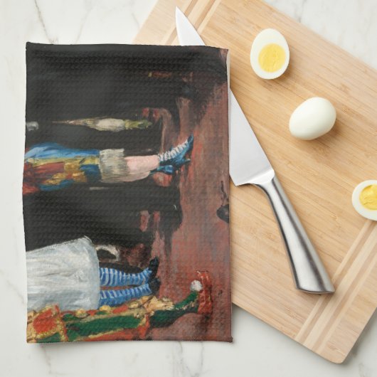 Edouard Manet - Maskierter Ball an der Oper Geschirrtuch (Viertel Falte)