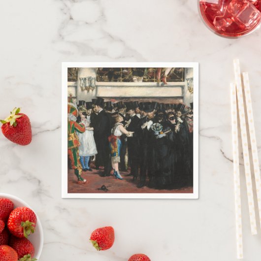 Edouard Manet - Maskierter Ball an der Oper Serviette (Beispiel)