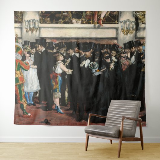 Edouard Manet - Maskierter Ball an der Oper Wandteppich (Beispiel (Horizontal))