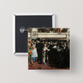 Edouard Manet - Maskierter Ball im Opernhaus Button (Vorne & Hinten)
