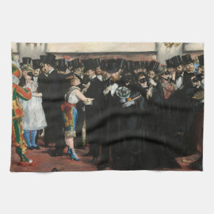 Edouard Manet - Maskierter Ball im Opernhaus Geschirrtuch