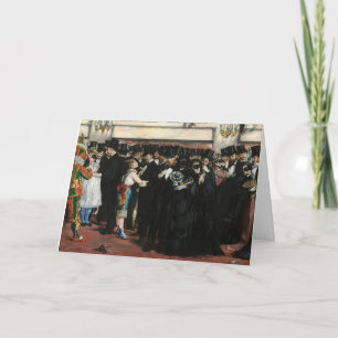 Edouard Manet - Maskierter Ball im Opernhaus Karte