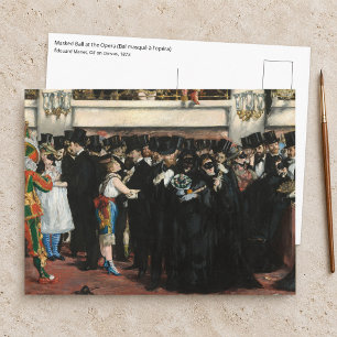 Edouard Manet - Maskierter Ball im Opernhaus Postkarte