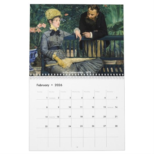 Edouard Manet Masterpiece Selection Kalender (Feb 2026)