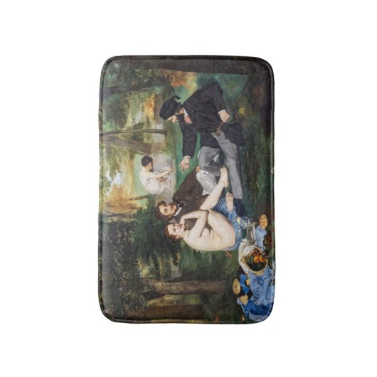 Edouard Manet - Mittagessen im Gras Badematte (Vorderseite Vertikal)