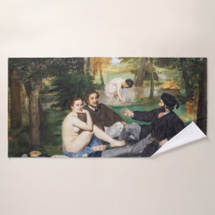 Edouard Manet - Mittagessen im Gras Badhandtuch Set