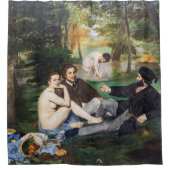 Edouard Manet - Mittagessen im Gras Duschvorhang (Vorderseite)