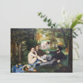 Edouard Manet - Mittagessen im Gras Einladung (Stehend Vorderseite)