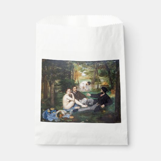 Edouard Manet - Mittagessen im Gras Geschenktütchen (Vorderseite)
