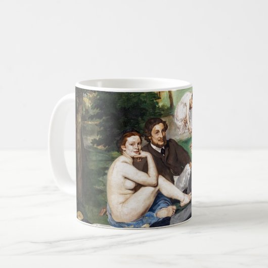 Edouard Manet - Mittagessen im Gras Kaffeetasse (Vorderseite Links)