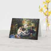 Edouard Manet - Mittagessen im Gras Karte (Gelbe Blume)