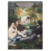 Edouard Manet - Mittagessen im Gras Klemmbrett (Vorderseite)