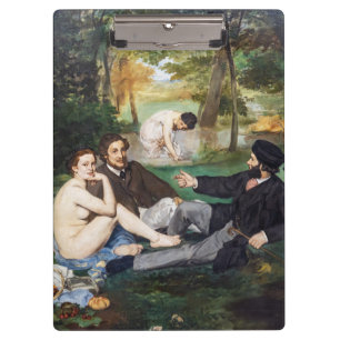 Edouard Manet - Mittagessen im Gras Klemmbrett
