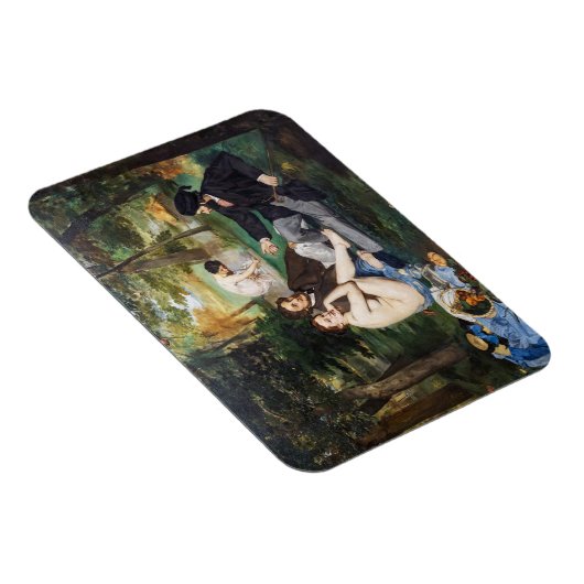 Edouard Manet - Mittagessen im Gras Magnet (Rechte Seite)