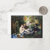 Edouard Manet - Mittagessen im Gras Mitteilungskarte (Vorderseite/Rückseite Beispiel)