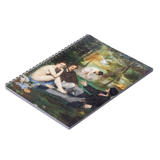 Edouard Manet - Mittagessen im Gras Notizblock (Linke Seite)