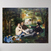 Edouard Manet - Mittagessen im Gras Poster (Vorne)