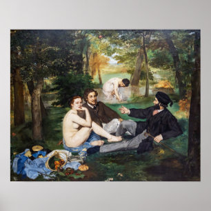 Edouard Manet - Mittagessen im Gras Poster
