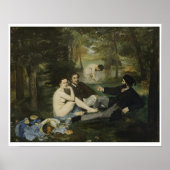 Edouard Manet - Mittagessen im Gras Poster (Vorne)