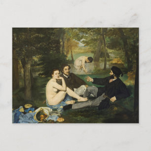 Edouard Manet - Mittagessen im Gras Postkarte