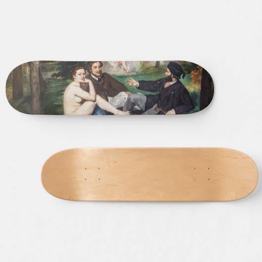 Edouard Manet - Mittagessen im Gras Skateboard (Horizontal)