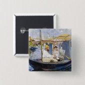 Edouard Manet - Monet in seinem Studio-Boot Button (Vorne & Hinten)