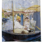 Edouard Manet - Monet in seinem Studio-Boot Duschvorhang (Vorderseite)