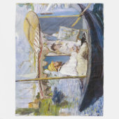 Edouard Manet - Monet in seinem Studio-Boot Fleecedecke (Vorderseite)