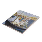 Edouard Manet - Monet in seinem Studio-Boot Fliese (Seite)