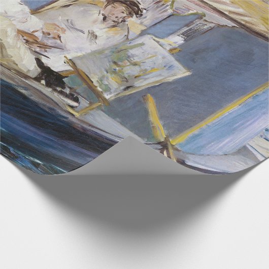Edouard Manet - Monet in seinem Studio-Boot Geschenkpapier (Ecke)