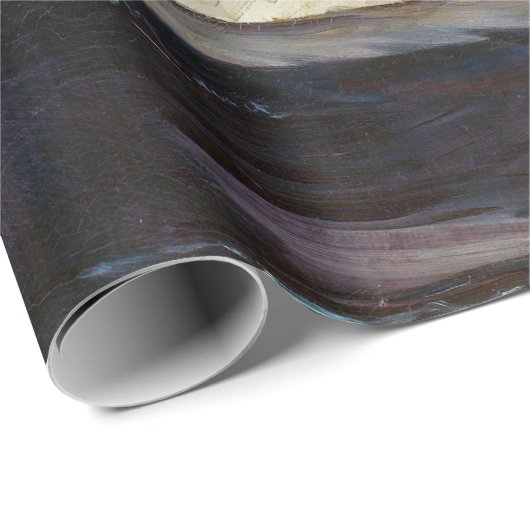 Edouard Manet - Monet in seinem Studio-Boot Geschenkpapier (Rolleneckpunkt)