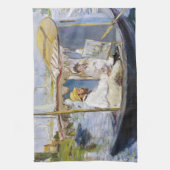 Edouard Manet - Monet in seinem Studio-Boot Geschirrtuch (Vertikal)