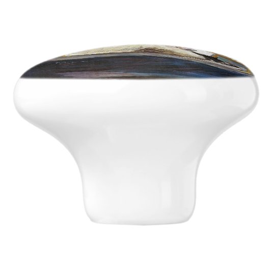 Edouard Manet - Monet in seinem Studio-Boot Keramikknauf (Seitenansicht)