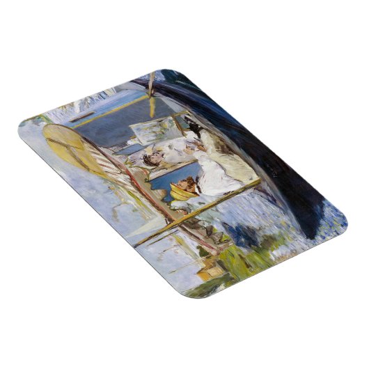 Edouard Manet - Monet in seinem Studio-Boot Magnet (Rechte Seite)