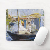 Edouard Manet - Monet in seinem Studio-Boot Mousepad (Mit Mouse)
