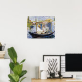 Edouard Manet - Monet in seinem Studio-Boot Poster (Heimbüro)