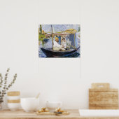 Edouard Manet - Monet in seinem Studio-Boot Poster (Küche)