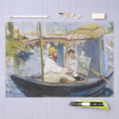 Edouard Manet - Monet in seinem Studio-Boot Seidenpapier (Handwerk)