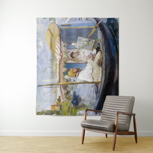 Edouard Manet - Monet in seinem Studio-Boot Wandteppich (Beispiel)