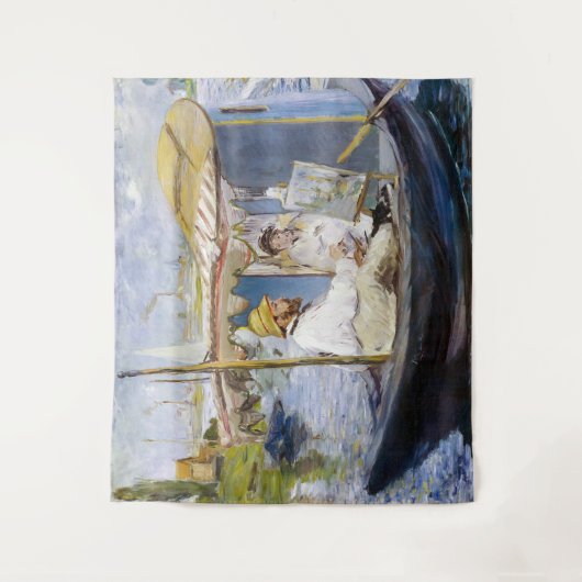 Edouard Manet - Monet in seinem Studio-Boot Wandteppich (Vorderseite)