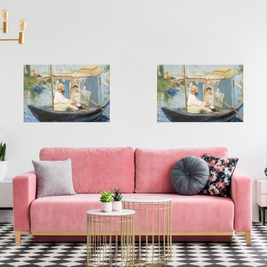 Edouard Manet - Monetmalerei auf seinem Studio-Boo Bilderwand Sets (Wohnzimmer)