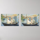 Edouard Manet - Monetmalerei auf seinem Studio-Boo Bilderwand Sets (Vorderseite)