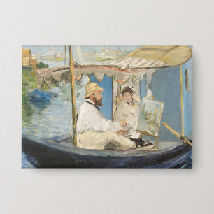 Edouard Manet - Monetmalerei auf seinem Studio-Boo Button