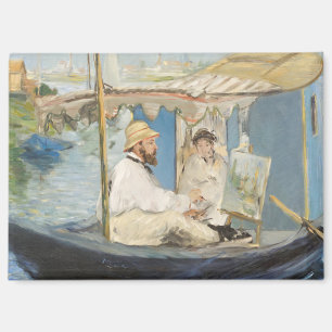 Edouard Manet - Monetmalerei auf seinem Studio-Boo Magnet