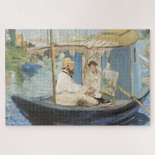 Edouard Manet - Monetmalerei auf seinem Studio-Boo Puzzle