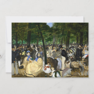 Edouard Manet - Musik im Tuilerien-Garten Einladung