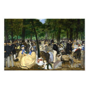 Edouard Manet - Musik im Tuilerien-Garten Fotodruck