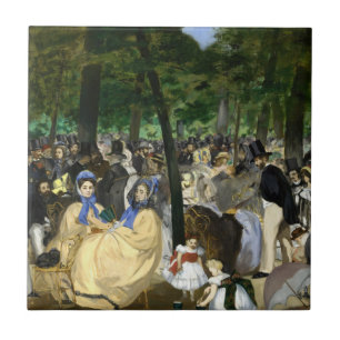 Edouard Manet - Musik im Tuileriengarten Fliese
