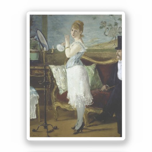 Édouard Manet, Nana, 1877 Aufkleber (Vorderseite)
